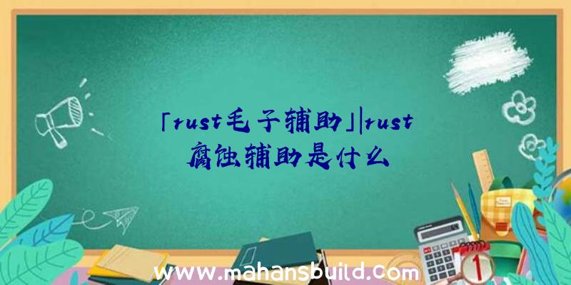 「rust毛子辅助」|rust腐蚀辅助是什么